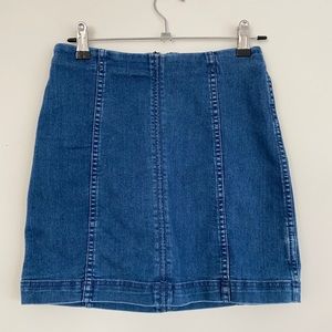 Free People Denim Pencil Skirt
